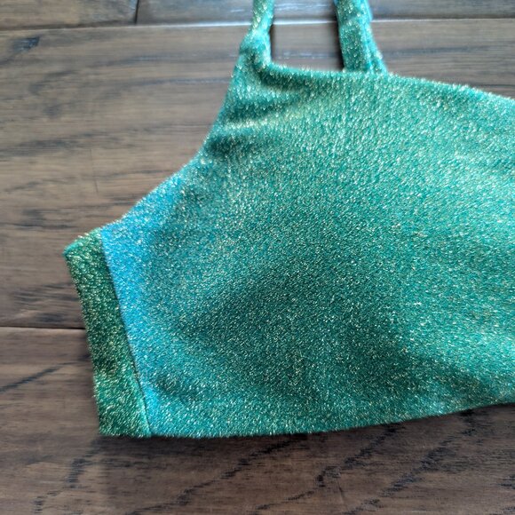 aerie sparkle cheeky scoop bikini green size small - Picture 12 of 16